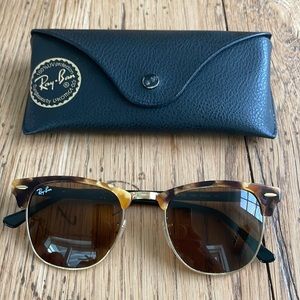 Ray-Ban size medium tortoise club master sunglasses